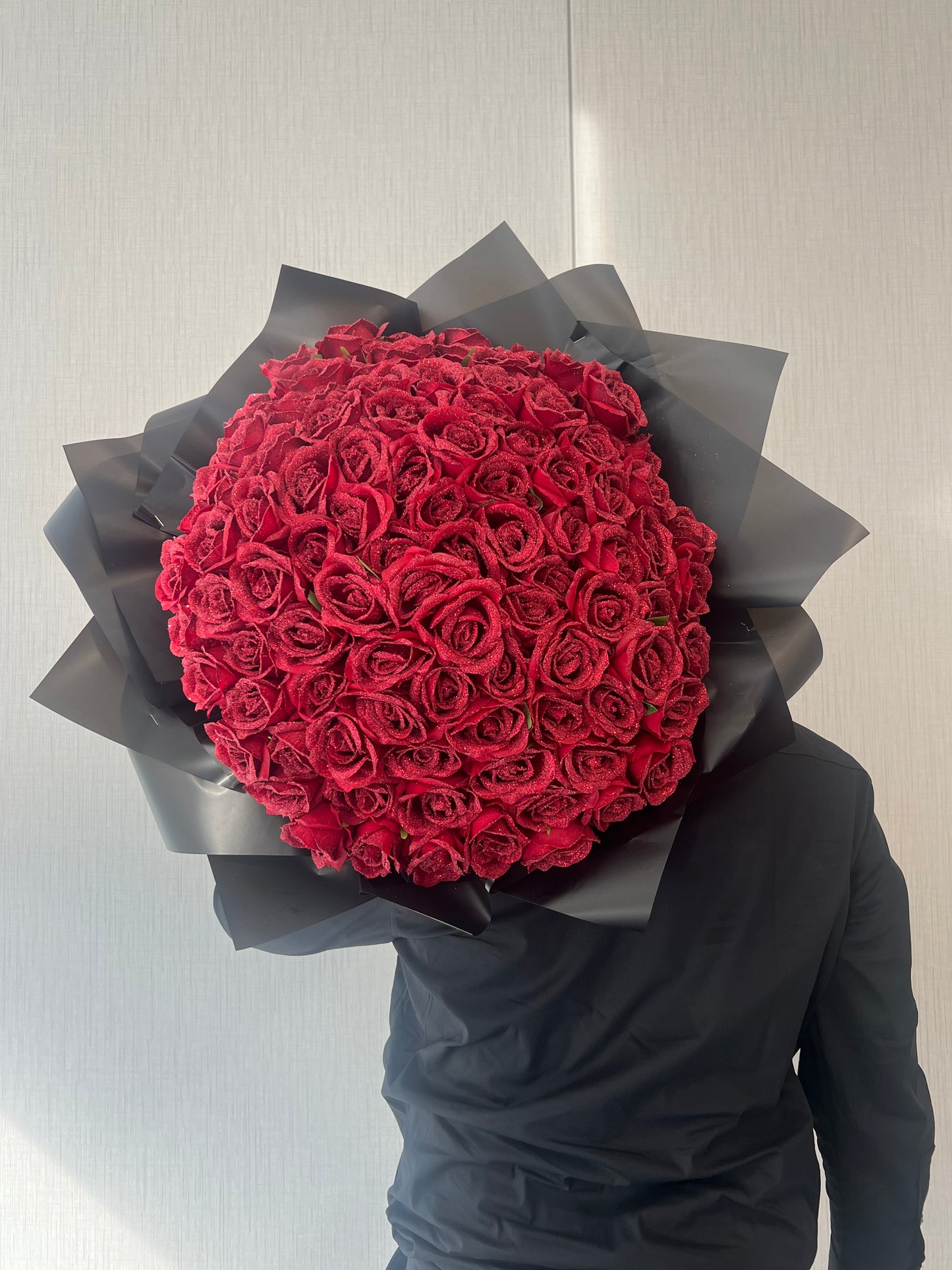 Red Silk Rose Bouquet